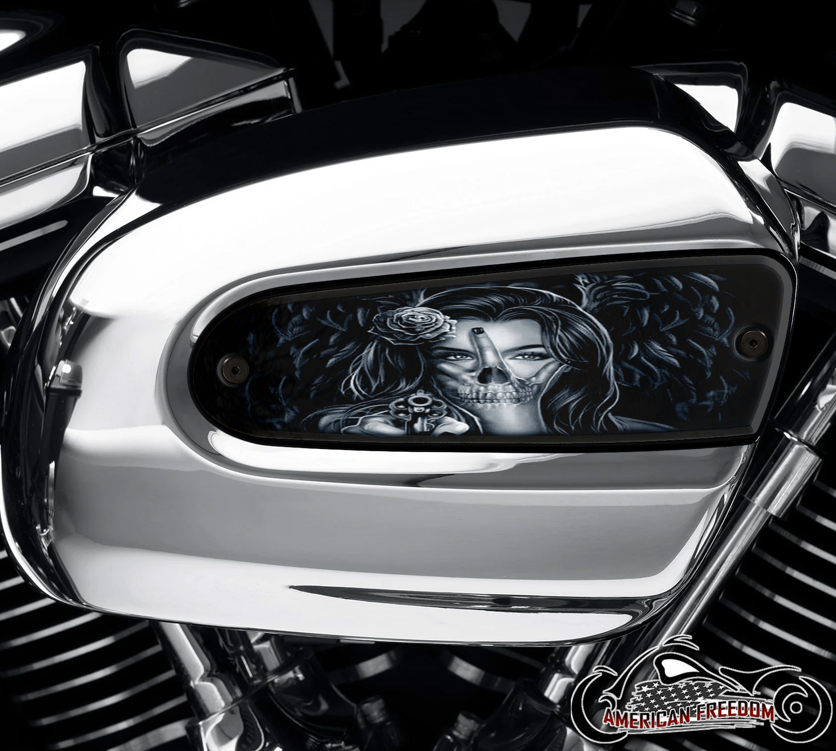 Harley Davidson Wedge Air Cleaner Insert - Gunslinger Angel